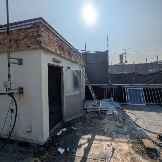 京田辺市田辺平田│解体中の塔屋
