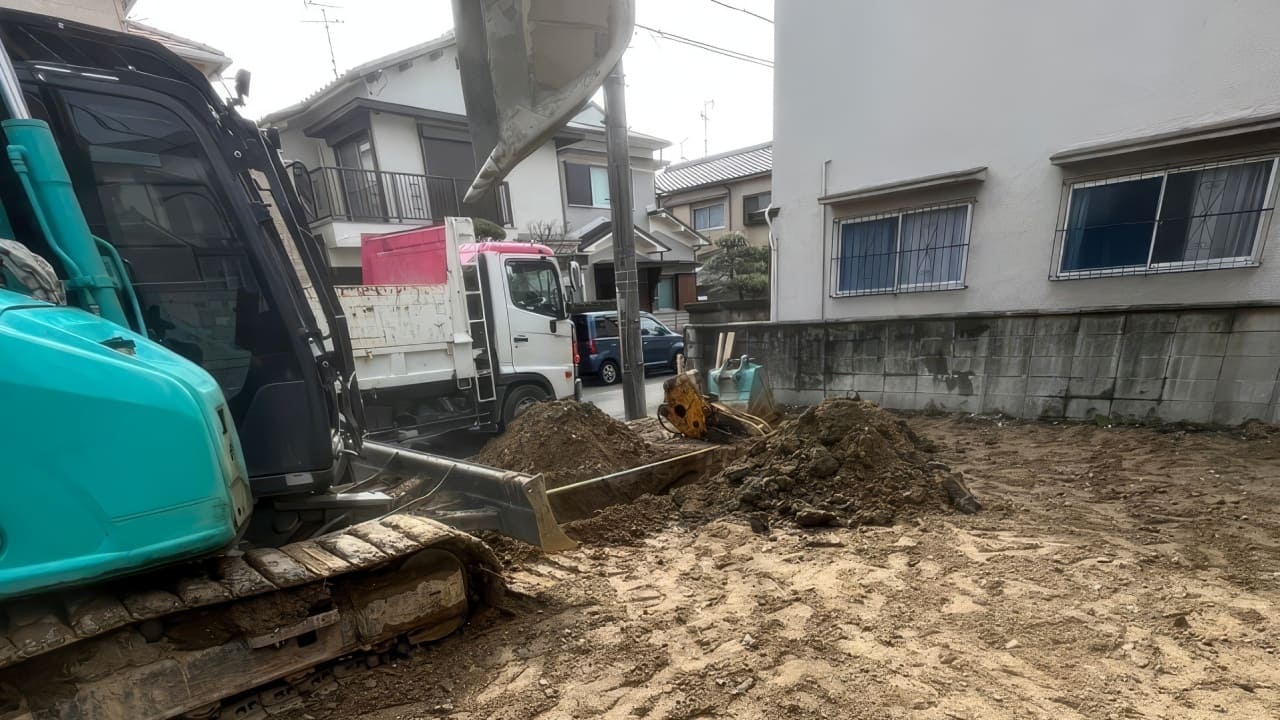 解体工事風景