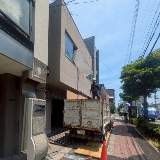 大阪市東淀川区上新庄│解体工事開始前の風景