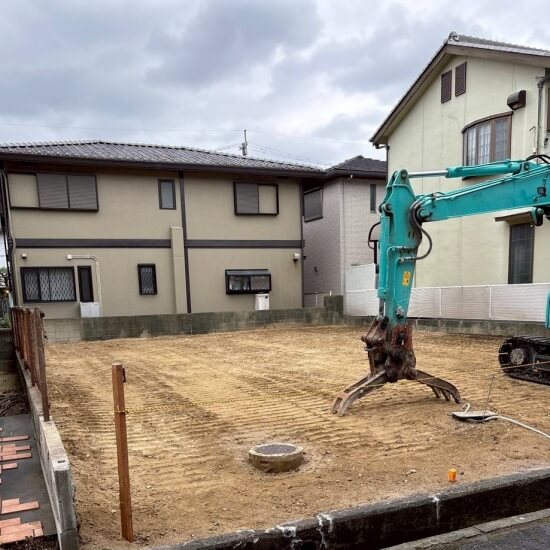 整地完了時の風景
