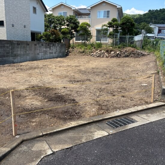宝塚市御殿山│整地完了時の風景