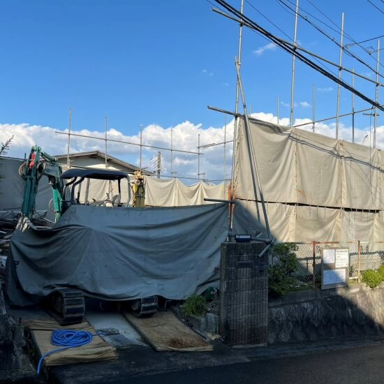 高槻市南平台│躯体解体終盤の風景