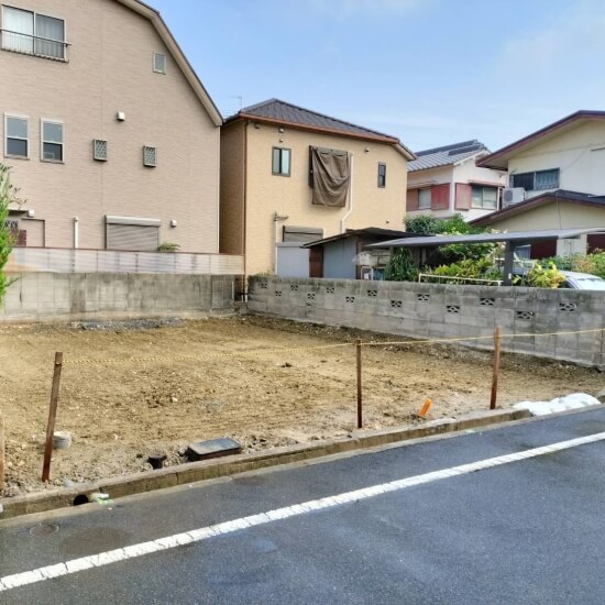 伊丹市昆陽泉町│整地完了時の風景