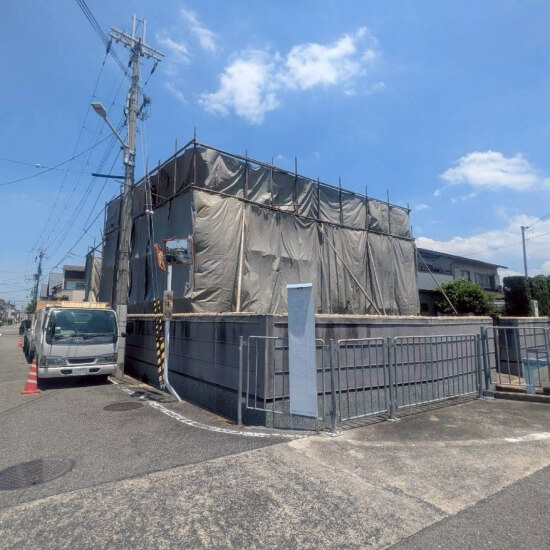 堺市東区菩提町│防音シート設置後の風景