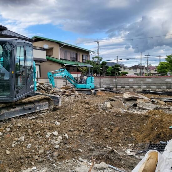 高槻市藤の里町│整地前の風景