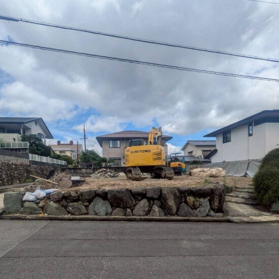 豊中市新千里南町│基礎撤去完了時の風景