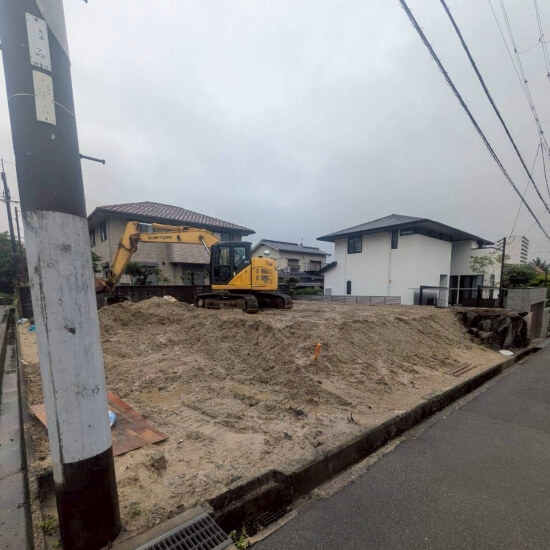 豊中市新千里南町│整地作業中の風景
