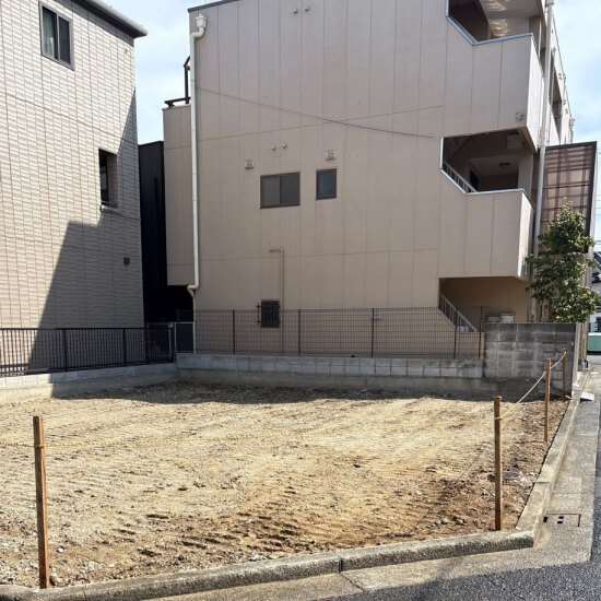 堺市北区百舌鳥梅北町│整地作業完了時の風景