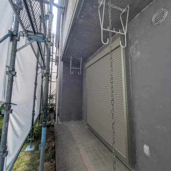 高槻市日吉台三番町│外壁アスベスト除去完了時の風景