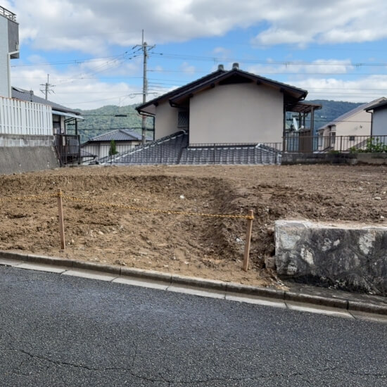 川西市鴬が丘│整地完了時の風景
