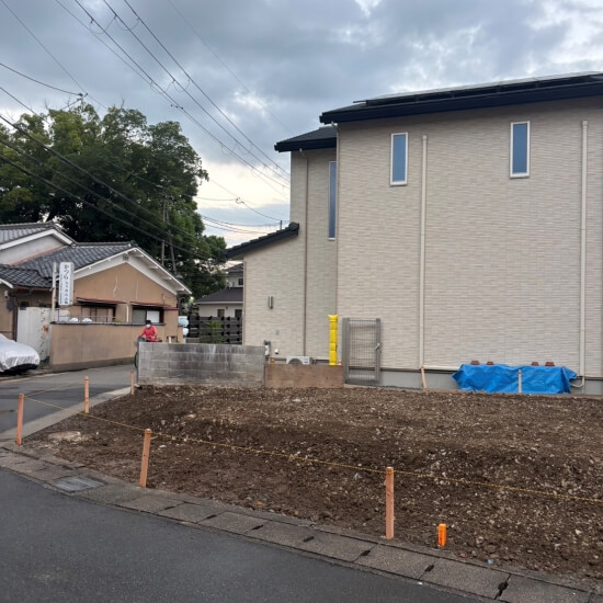 京都市西京区川島玉頭町│整地完了時の風景