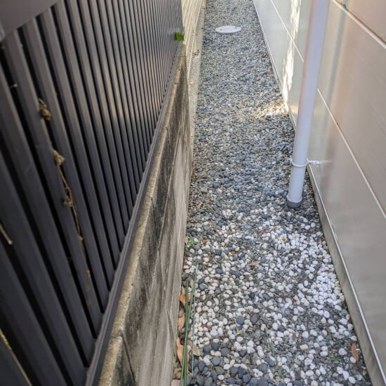 芦屋市宮塚町│ブロック塀撤去前の風景