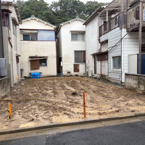 堺市中区八田西町│躯体解体終盤の風景